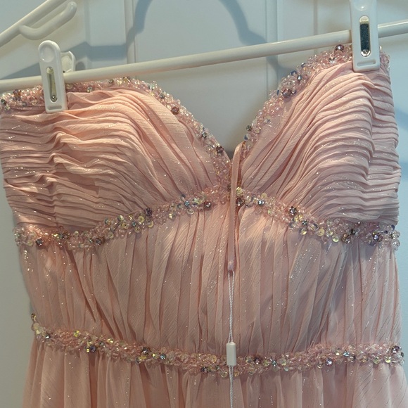 Mac Duggal Pink Strapless Gown size 8 - Picture 3 of 7